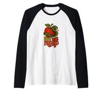 Eve Was Cadre féministe Serpent Pomme Rétro Jardin Manche Raglan
