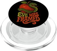 Eve Was Cadre féministe Serpent Pomme Rétro Jardin PopSockets PopGrip pour MagSafe