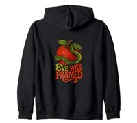 Eve Was Cadre féministe Serpent Pomme Rétro Jardin Sweat à Capuche