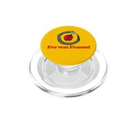 Eve Was Illustration encadrée Serpent et Pomme PopSockets PopGrip pour MagSafe