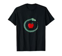 Eve Was Illustration encadrée Serpent et Pomme T-Shirt Graphique avec Valeur