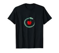 Eve Was Illustration encadrée Serpent et Pomme T-Shirt Graphique avec Valeur