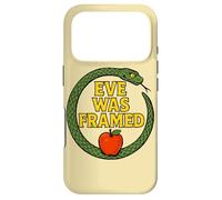 Eve Was Tableau encadré Serpent et Apple Adam et Eve Coque pour iPhone 17 Pro