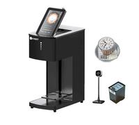 EVEBOT Mini imprimante de café latte EB-FM1 pour photos à faire soi-même, motifs, texte et codes QR sur café, cocktail, yaourt, gâteau et cookies (EB-FM1 + 1 marron)