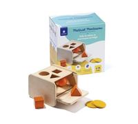 Eveil sensoriel Montessori - Greengo : Boîte de notion de permanence de l'objet - Beige