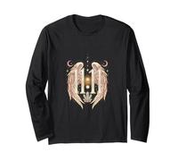 Éveil Spirituel : Ailes célestes à Plumes Mystic 11:11 Manche Longue