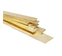 Evek CuZn37 Barre plate en laiton 20 x 1 mm, 250 mm, équipement de salle de bain, ferrures de meubles, éléments de décoration, panneaux, électrotechnique, instruments à vent