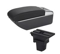 EVEKHAHHRB Boîte Accoudoir Accoudoir De Voiture pour Trax pour Tracker 2015 2016 2017 2018 Boîte De Rangement Accessoires De Remplacement(B2 Black Black 7USB)