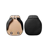 EVEKHAHHRB Housse Siège Auto Quatre Saisons Coussin Avant Arrière Lin Respirant Tapis Protection Accessoires Intérieurs Automobiles Housse Siege Voiture(2pcs Black Front)