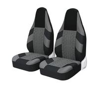 EVEKHAHHRB Housses De Siège Avant Hautes Universelles pour Twingo 3 2 Pièces Plupart des Voitures Protection Sièges Sport Quatre Saisons Housse Siege Voiture(Gray)