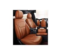EVEKHAHHRB Housses Siège Housses De Siège Auto en Cuir Personnalisées pour Focus pour Fiesta pour Mondeo Mk4 pour Ranger pour Mustang pour Kuga(5Pcs-Orange)