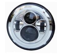 EVEKHAHHRB Phare Avant Pour Suzuki Pour Samurai 4x4 7 "7 Pouces LED DRL H4 Halo Phares Avec Anneau Clignotant Ambre Feu Avants(40w Halo light Silve)