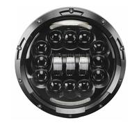 EVEKHAHHRB Phare Avant Pour Suzuki Pour Samurai 4x4 7 "7 Pouces LED DRL H4 Halo Phares Avec Anneau Clignotant Ambre Feu Avants(90W Headlight Black)