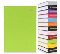 evelay Agenda de rendez-vous 2026 format A4 une page par jour avec fente horaire et horaire - Agenda personnel - Pages complètes samedi et dimanche (citron vert)