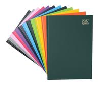 evelay Agenda de rendez-vous 2026 format A4 une page par jour avec fente horaire et horaire - Pages complètes - Samedi et dimanche (vert bouteille)