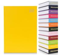 evelay Agenda de rendez-vous 2026 format A4 une page par jour avec fentes horaires et horaires - Pages complètes - Samedi et dimanche (jaune)