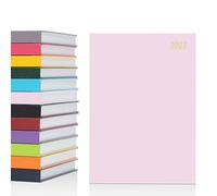 evelay Agenda journalier 2025 annuel complet une page par jour avec couverture rigide Rose Format A5