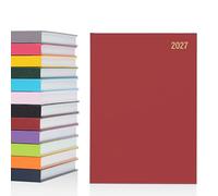 evelay Agenda journalier 2025 annuel complet une page par jour avec couverture rigide Rouge Format A5