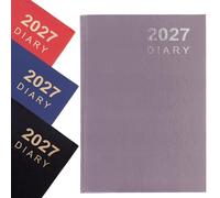 Evelay Agenda semainier 2026 A5 avec couverture rigide et ruban (ardoise)