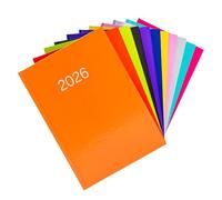 evelay Agenda semainier 2026 annuel complet avec couverture rigide Orange Format A5