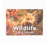 Evelay Calendrier mural 2025 A4 avec vue mensuelle sur la faune britannique, format A3, format A3, pour la maison, le bureau (faune britannique)