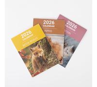 evelay Calendrier mural fin 2026 avec vue mensuelle sur la vie sauvage britannique - Agenda familial avec jours fériés britanniques (faune britannique)