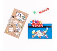 evelay Coffret cadeau pour bingo Dabber | 6 dabbers de bingo | 1 planche de bingo avec clip | Sac de rangement de bingo avec numéro porte-bonheur à fermeture éclair | Encre anti-goutte de 20 ml | 6