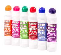 evelay Lot de 6 grands marqueurs colorés pour bingo Dabbers