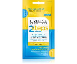 Eveline Cosmetics 2 Steps To Beauty traitement hydratant et illuminateur intense visage 2x4 ml