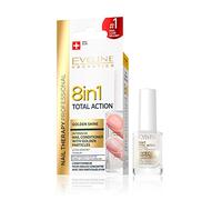 Eveline Cosmetics 8in1 Sérum Concentré Pour Ongles Total Action Conditionneur + Renforçateur + Durcisseur Avec Particules D'or | 12ml | Traitement Réparateur | Application Facile | Effet Scintillant