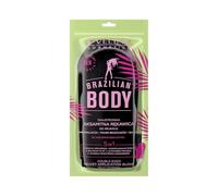 Eveline Cosmetics Brazilian Body Dual-Sided Gant exfoliant et hydratant en microfibre douce