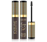 Eveline Cosmetics Brow&Go! Mascara sourcils aux fibres épaississantes, 6 ml, n° 02 Dark