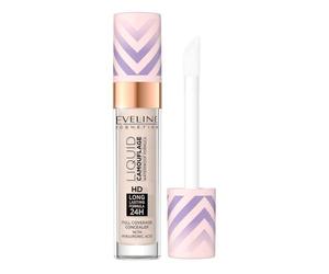 Eveline Cosmetics Camouflage Liquide Imperméable Correcteur R 04 avec Acide Hyaluronique, Beurre de Karité, Huile de Jojoba