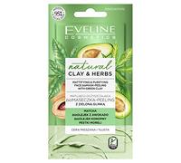Eveline Cosmetics Clay & Herbs Matting et nettoyage Masque de pelage avec de l'argile verte, 8 ml