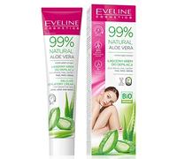 Eveline Cosmetics Crème Dépilatoire Douce 99% Naturelle Aloe Vera pour Jambes, Bras et Zone Bikini, Hydratation Profonde Vegan