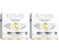 Eveline Cosmetics Crème Visage au Lait de Chèvre Jour/Nuit 50 ml (Lot de 2)