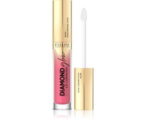 Eveline Cosmetics Diamond Glow brillant à lèvres scintillant à l'acide hyaluronique teinte 09 Peach Dream 4.5 ml
