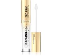 Eveline Cosmetics Diamond Glow Lip Luminizer brillant à lèvres scintillant à l'acide hyaluronique teinte Top Coat 4.5 ml