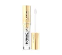 Eveline Cosmetics Diamond Glow Lip Luminizer - Gloss à Lèvres au Acide Hyaluronique - 01 Top Coat Transparent