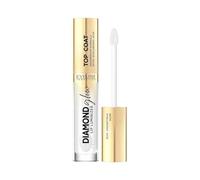 Eveline Cosmetics Diamond Glow brillant à lèvres scintillant à l'acide hyaluronique teinte 12 Top Coat 4.5 ml