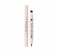 Eveline Cosmetics Eyeliner Double Embout avec Tampon Étoile - Formule Vegan et Imperméable Longue Durée