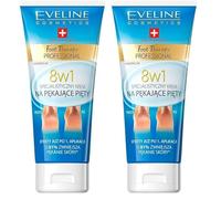 Eveline Cosmetics Foot Therapy Professional Régénérating Foot Cream Krem na pękajæce pięty 8w1 100 ml (Lot de 2)