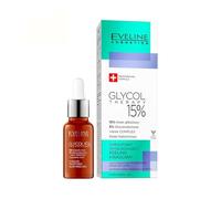 Eveline Cosmetics Glycol Therapy - Peeling acide lissant en 5 minutes avec 15% d'acide glycolique, aloe hydratant, acide hyaluronique et formule végétalienne - Testé dermatologiquement