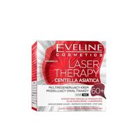 Eveline Cosmetics Laser Therapy Crème Sculptante Multi-Régénérante Contour du Visage Centella Asiatica 60+ Jour/Nuit - Série Thérapie Laser avec Peptides & Centella Asiatica