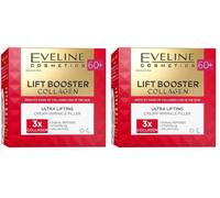Eveline Cosmetics Lift Booster Collag Ultra Crème Lifting Combleur de Rides 60+ (Lot de 2)
