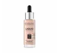Eveline Cosmetics Liquid Control HD Maquillage liquide à la niacinamide - 025 Light Rose | Maquillage hydratant longue durée avec acide hyaluronique et collagène végétalien - 32 ml