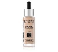 Eveline Cosmetics Liquid Control HD Matting Facial Printage, 32 ml, n ° 030 Sand Beige