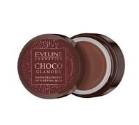 Eveline Cosmetics Masque de Nuit Régénérant pour Lèvres Choco Glamour avec Goût Chocolat - 12 ml