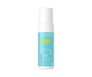 Eveline Cosmetics Perfect Skin AC - Mousse Nettoyante Micro-Peeling pour le Visage, Formule Anti-Sébum et Éclat Naturel