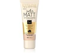 Eveline Cosmetics Satin Matt Fond De Teint Matifiant À L'extrait De Bave D'escargot Teinte 102 Vanilla 30 Ml